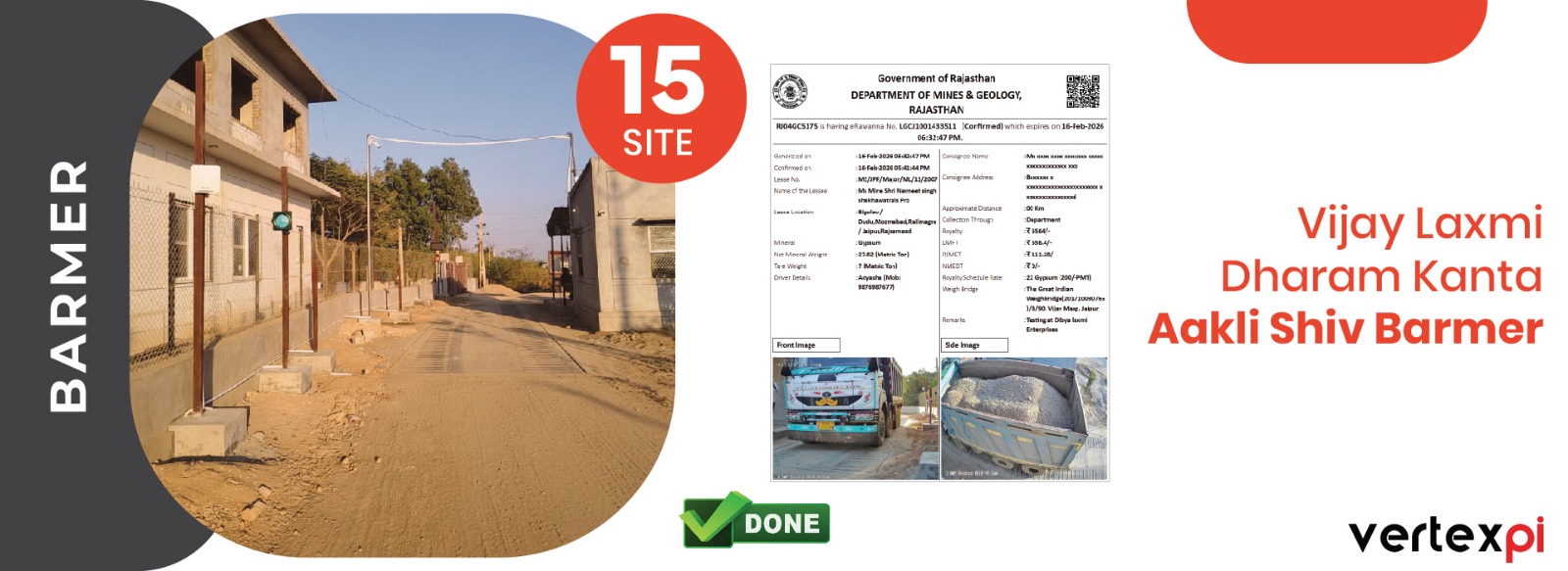 Weighbridge Automation Khairwara, Barmer